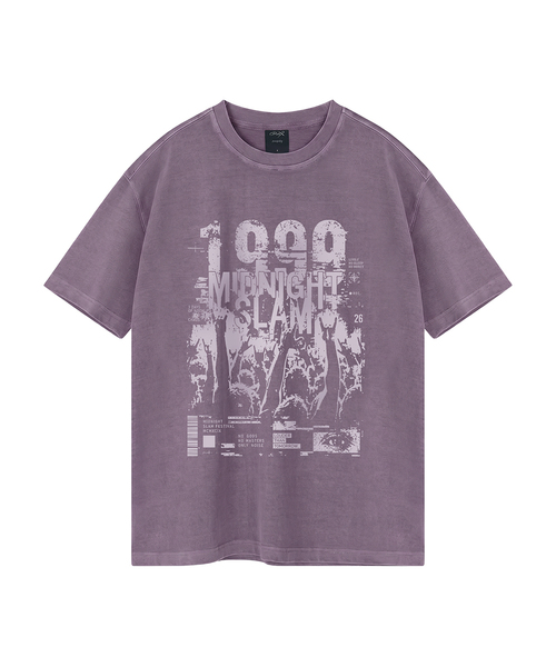 WILDROCK(ワイルドロック)の「ミッドナイトスラム ピグメントオーバーサイズ半袖Tシャツ(Tシャツ/カットソー・メンズ・ピンク/ブルー/チャコール/ライトグレー/カーキ/ライトパープル・SMALL/MEDIUM/LARGE)」の6枚目の写真