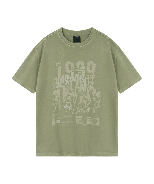 WILDROCK(ワイルドロック)の「ミッドナイトスラム ピグメントオーバーサイズ半袖Tシャツ(Tシャツ/カットソー・メンズ・ピンク/ブルー/チャコール/ライトグレー/カーキ/ライトパープル・SMALL/MEDIUM/LARGE)」の4枚目の写真