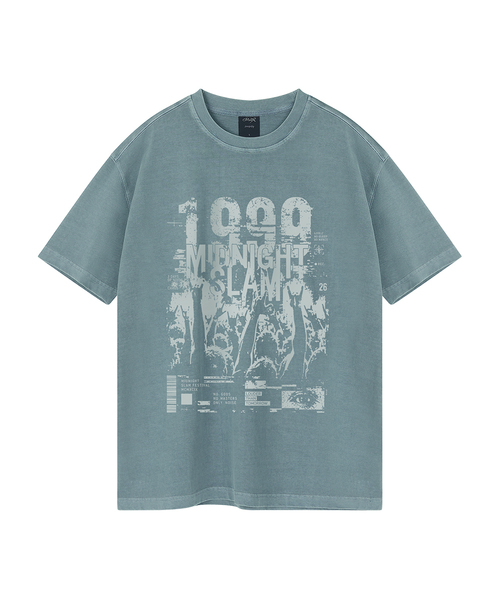 WILDROCK(ワイルドロック)の「ミッドナイトスラム ピグメントオーバーサイズ半袖Tシャツ(Tシャツ/カットソー・メンズ・ピンク/ブルー/チャコール/ライトグレー/カーキ/ライトパープル・SMALL/MEDIUM/LARGE)」の5枚目の写真