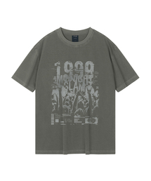 ミッドナイトスラム ピグメントオーバーサイズ半袖Tシャツ