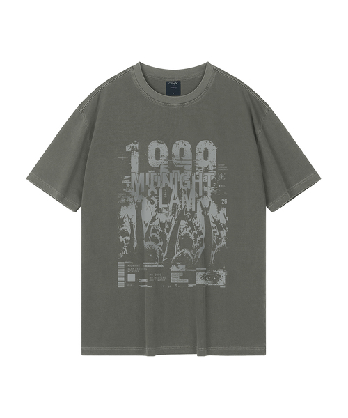 WILDROCK(ワイルドロック)の「ミッドナイトスラム ピグメントオーバーサイズ半袖Tシャツ(Tシャツ/カットソー・メンズ・ピンク/ブルー/チャコール/ライトグレー/カーキ/ライトパープル・SMALL/MEDIUM/LARGE)」の3枚目の写真