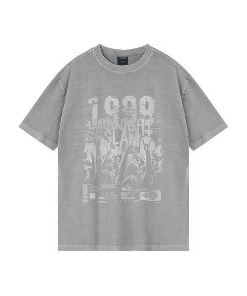 WILDROCK(ワイルドロック)の「ミッドナイトスラム ピグメントオーバーサイズ半袖Tシャツ(Tシャツ/カットソー・メンズ・ピンク/ブルー/チャコール/ライトグレー/カーキ/ライトパープル・SMALL/MEDIUM/LARGE)」の2枚目の写真