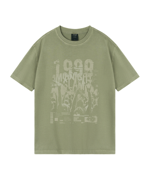 WILDROCK(ワイルドロック)の「ミッドナイトスラム ピグメントオーバーサイズ半袖Tシャツ(Tシャツ/カットソー・メンズ・ピンク/ブルー/チャコール/ライトグレー/カーキ/ライトパープル・SMALL/MEDIUM/LARGE)」の8枚目の写真