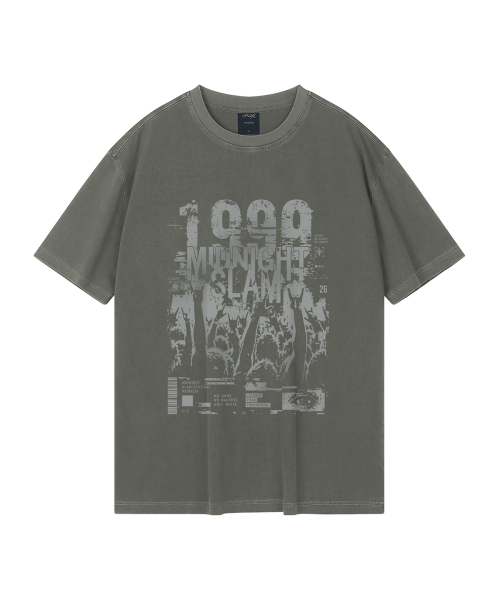 WILDROCK(ワイルドロック)の「ミッドナイトスラム ピグメントオーバーサイズ半袖Tシャツ(Tシャツ/カットソー・メンズ・ピンク/ブルー/チャコール/ライトグレー/カーキ/ライトパープル・SMALL/MEDIUM/LARGE)」の9枚目の写真