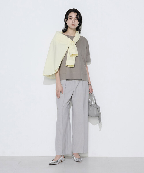 COMME CA Wardrobe(コムサワードローブ)の「〔 +サイズ 〕 ソフトコットンローン シャツ(シャツ/ブラウス・レディース・イエロー/ミント/ピンク・13号)」の10枚目の写真