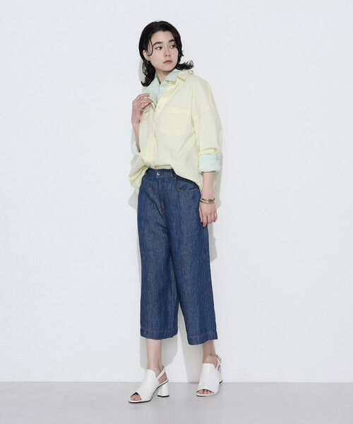 COMME CA Wardrobe(コムサワードローブ)の「〔 +サイズ 〕 ソフトコットンローン シャツ(シャツ/ブラウス・レディース・イエロー/ミント/ピンク・13号)」の13枚目の写真