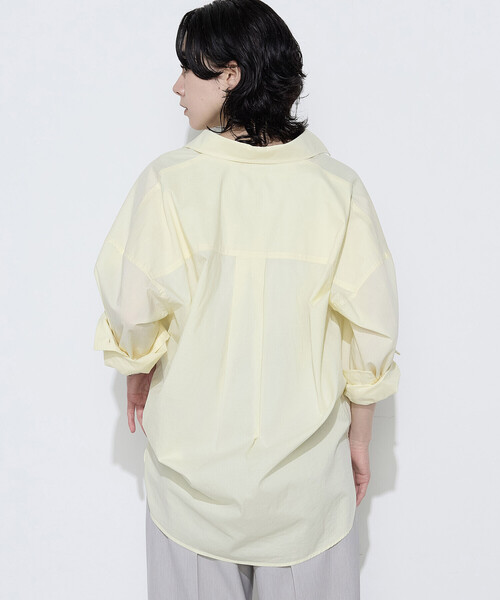 COMME CA Wardrobe(コムサワードローブ)の「〔 +サイズ 〕 ソフトコットンローン シャツ(シャツ/ブラウス・レディース・イエロー/ミント/ピンク・13号)」の19枚目の写真
