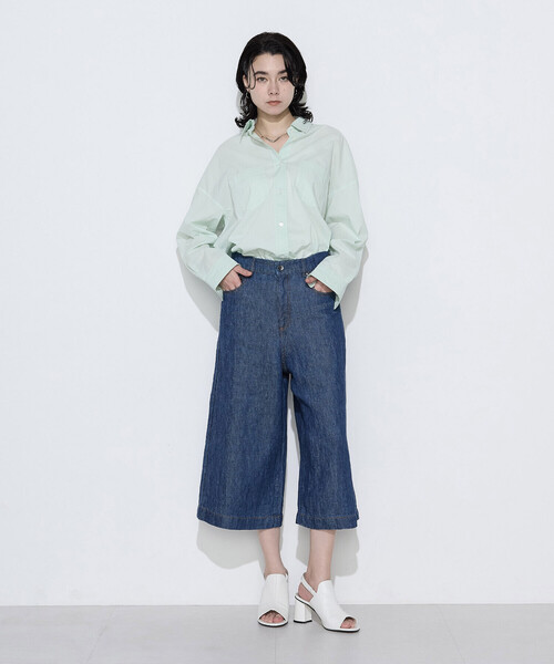 COMME CA Wardrobe(コムサワードローブ)の「〔 +サイズ 〕 ソフトコットンローン シャツ(シャツ/ブラウス・レディース・イエロー/ミント/ピンク・13号)」の20枚目の写真