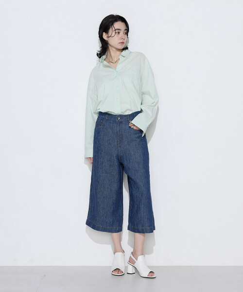 COMME CA Wardrobe(コムサワードローブ)の「〔 +サイズ 〕 ソフトコットンローン シャツ(シャツ/ブラウス・レディース・イエロー/ミント/ピンク・13号)」の21枚目の写真