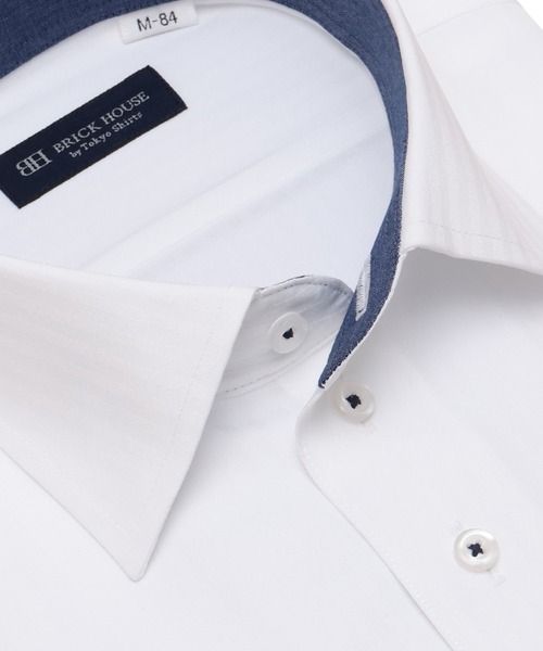 TOKYO SHIRTS(トウキョウシャツ)の「【吸水速乾】【COFREX】 形態安定ノンアイロン ワイド 長袖ビジネスワイシャツ(ビジネスシャツ・メンズ・ホワイト・首回り41cm-裄丈82cm/首回り41cm-裄丈86cm/首回り42cm-裄丈82cm/首回り42cm-裄丈86cm/首回り43cm-裄丈82cm/首回り43cm-裄丈86cm/首回り37cm-裄丈80cm/首回り37cm-裄丈84cm/首回り39cm-裄丈80cm/首回り39cm-裄丈84cm)」の2枚目の写真