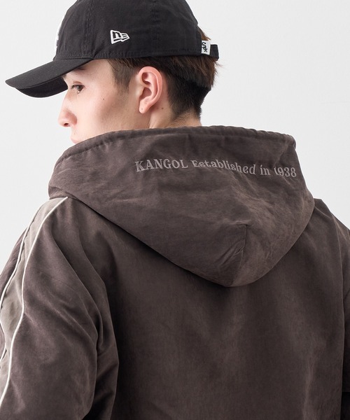 KANGOL(カンゴール)の「【KANGOL/カンゴール】別注 ピーチスキン ジップアップパーカー(パーカー・メンズ・ネイビー/チャコールグレー/ブラウン・M/L/LL)」の19枚目の写真