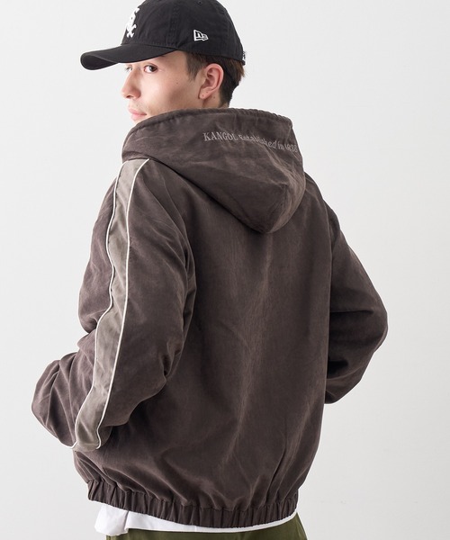 KANGOL(カンゴール)の「【KANGOL/カンゴール】別注 ピーチスキン ジップアップパーカー(パーカー・メンズ・ネイビー/チャコールグレー/ブラウン・M/L/LL)」の20枚目の写真