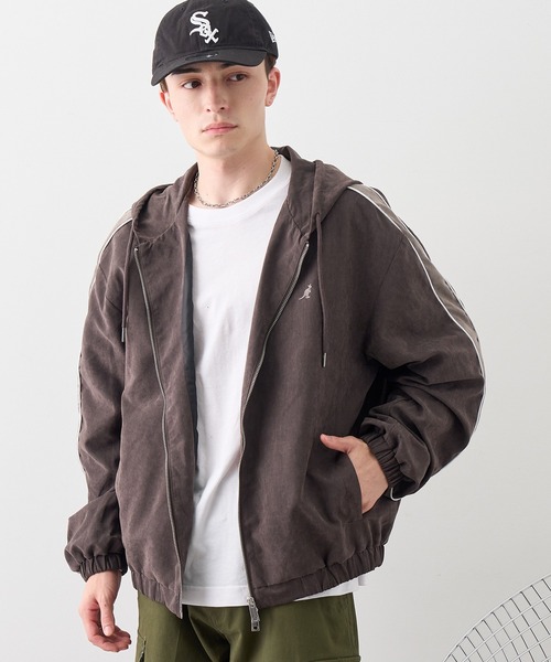 KANGOL(カンゴール)の「【KANGOL/カンゴール】別注 ピーチスキン ジップアップパーカー(パーカー・メンズ・ネイビー/チャコールグレー/ブラウン・M/L/LL)」の21枚目の写真