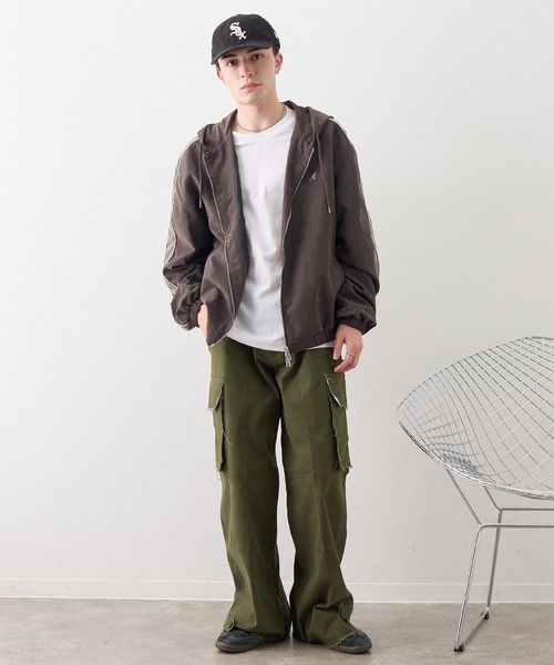 KANGOL(カンゴール)の「【KANGOL/カンゴール】別注 ピーチスキン ジップアップパーカー(パーカー・メンズ・ネイビー/チャコールグレー/ブラウン・M/L/LL)」の22枚目の写真