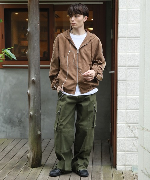 KANGOL(カンゴール)の「【KANGOL/カンゴール】別注 ピーチスキン ジップアップパーカー(パーカー・メンズ・ネイビー/チャコールグレー/ブラウン・M/L/LL)」の10枚目の写真