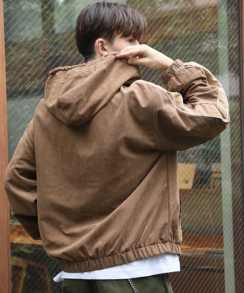 KANGOL(カンゴール)の「【KANGOL/カンゴール】別注 ピーチスキン ジップアップパーカー(パーカー・メンズ・ネイビー/チャコールグレー/ブラウン・M/L/LL)」の8枚目の写真