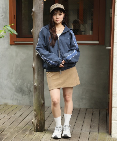 KANGOL(カンゴール)の「【KANGOL/カンゴール】別注 ピーチスキン ジップアップパーカー(パーカー・メンズ・ネイビー/チャコールグレー/ブラウン・M/L/LL)」の15枚目の写真
