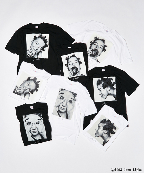 JOURNAL STANDARD(ジャーナルスタンダード)の「Jann Lipka Bjork Portrait 1993 / ビョーク ポートレート 1993(Tシャツ/カットソー・メンズ・ブラックミックス/ブラック系その他/ホワイト系その他/ブラック×ブラック/ホワイト×ホワイト/ライトホワイト/ブラック/ホワイト・SMALL/LARGE/MEDIUM/X-LARGE)」の9枚目の写真