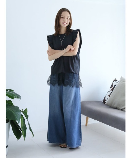 fifth（フィフス）の「【とらまめセレクト】プリーツスリーブカットソー（Tシャツ/カットソー・レディース・ブラック/ホワイト/グレイッシュベージュ・M）」の22枚目の写真