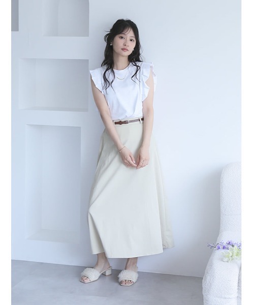 fifth（フィフス）の「【とらまめセレクト】プリーツスリーブカットソー（Tシャツ/カットソー・レディース・ブラック/ホワイト/グレイッシュベージュ・M）」の13枚目の写真