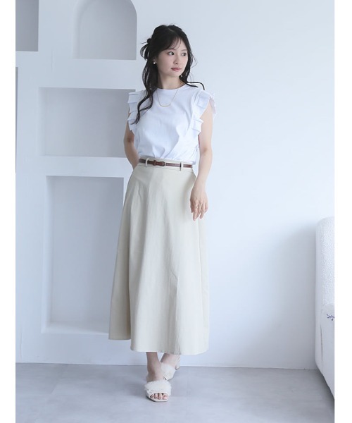 fifth（フィフス）の「【とらまめセレクト】プリーツスリーブカットソー（Tシャツ/カットソー・レディース・ブラック/ホワイト/グレイッシュベージュ・M）」の14枚目の写真
