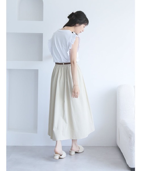 fifth（フィフス）の「【とらまめセレクト】プリーツスリーブカットソー（Tシャツ/カットソー・レディース・ブラック/ホワイト/グレイッシュベージュ・M）」の15枚目の写真