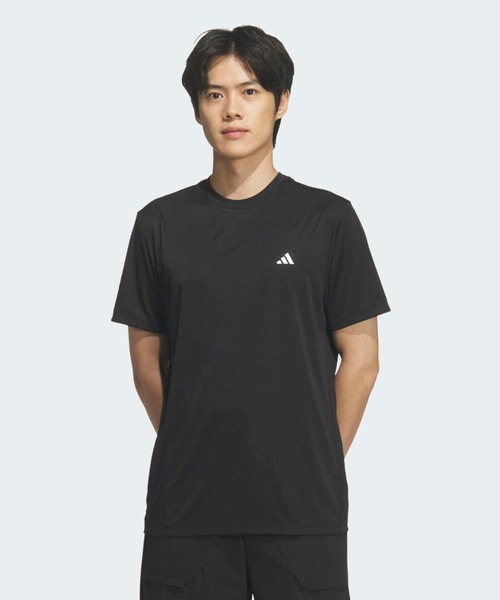 adidas(アディダス)の「クルーネック 半袖シャツ【adidas Golf/アディダスゴルフ】(Tシャツ/カットソー・メンズ・ブラック・SMALL/MEDIUM/XX-LARGE/3XL/LARGE/X-LARGE)」の1枚目の写真