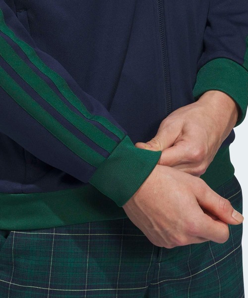 adidas(アディダス)の「スリーストライプス フルジップトラックジャケット【adidas Golf/アディダスゴルフ】(ブルゾン・メンズ・ネイビー・SMALL/MEDIUM/LARGE/X-LARGE/XX-LARGE)」の4枚目の写真