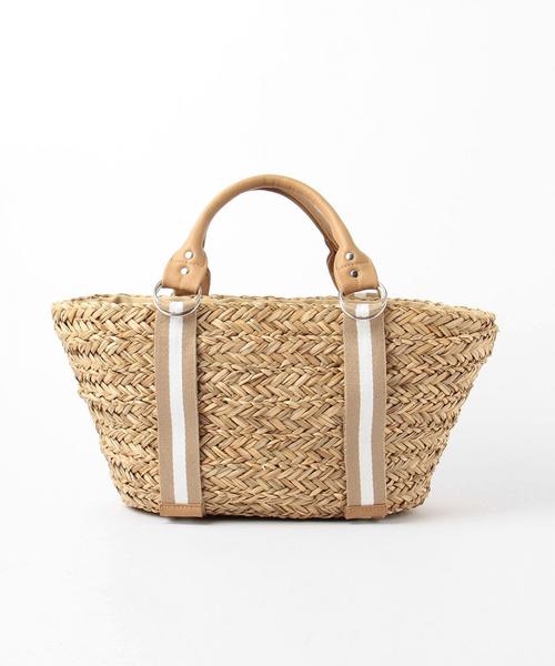 green label relaxing(グリーンレーベルリラクシング)の「CB レジメンテープキリカエカゴバッグ(かごバッグ・レディース・ブラック/ベージュ/ネイビー・FREE)」の18枚目の写真