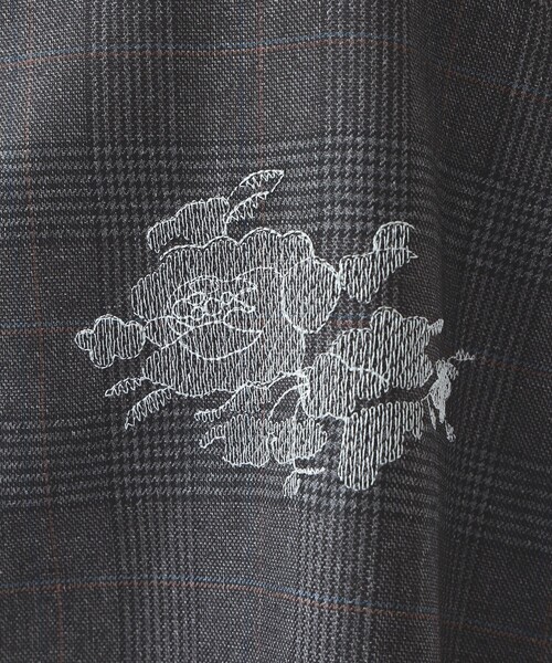 Ray BEAMS(レイビームス)の「チェック 刺繍 ミニ ワンピース(ワンピース・レディース・グレー・0)」の16枚目の写真