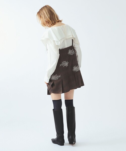 Ray BEAMS(レイビームス)の「チェック 刺繍 ミニ ワンピース(ワンピース・レディース・グレー・0)」の20枚目の写真