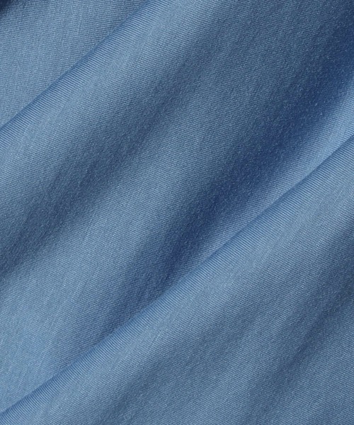 ESTNATION(エストネーション)の「GOOD PEOPLE GOOD STITCHING GOOD PRODUCT for ESTNATION / シルクコットン スーパーハイゲージシャツ(シャツ/ブラウス・レディース・ライトブルー/アイボリー・FREE)」の3枚目の写真