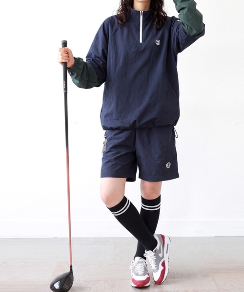 antiqua（アンティカ）の「【STCH】2way 配色 ナイロン パンツ（その他パンツ・レディース・ネイビー/ブラック・ML/LXL）」の8枚目の写真