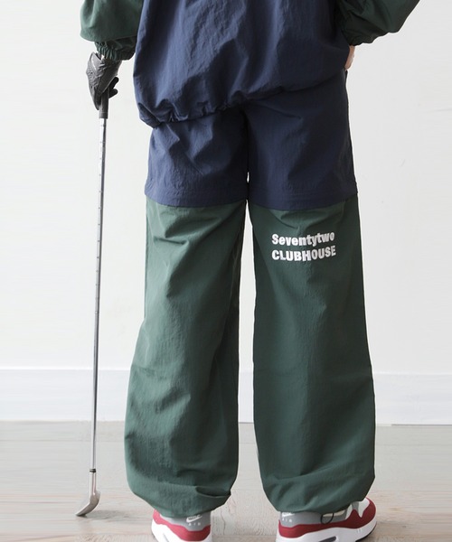 antiqua（アンティカ）の「【STCH】2way 配色 ナイロン パンツ（その他パンツ・レディース・ネイビー/ブラック・ML/LXL）」の12枚目の写真