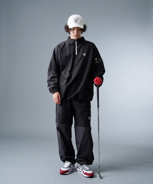 antiqua（アンティカ）の「【STCH】2way 配色 ナイロン パンツ（その他パンツ・レディース・ネイビー/ブラック・ML/LXL）」の5枚目の写真