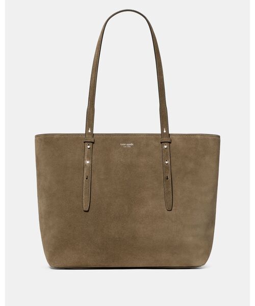 kate spade new york（ケイトスペード ニューヨーク）の「ドゥー イット オール スエード ジップ トート バッグ（トートバッグ・レディース・ベージュ・ONESIZE）」の4枚目の写真
