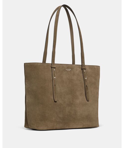 kate spade new york（ケイトスペード ニューヨーク）の「ドゥー イット オール スエード ジップ トート バッグ（トートバッグ・レディース・ベージュ・ONESIZE）」の3枚目の写真