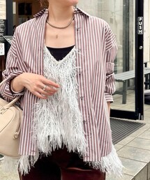 【WEB限定】ウォッシャブルシアーフェザータンク