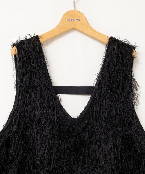 NOLLEY’S(ノーリーズ)の「【WEB限定】ウォッシャブルシアーフェザータンク(シャツ/ブラウス・レディース・ブラック/オフホワイト・FREE)」の13枚目の写真