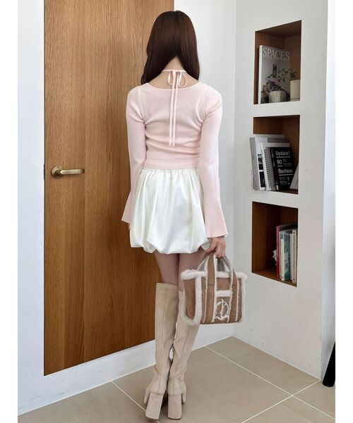 dazzlin(ダズリン)の「厚底美脚ロングブーツ(ブーツ・レディース・アイボリー/ブラック・SMALL/MEDIUM/LARGE)」の17枚目の写真