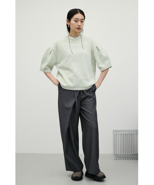 STYLEMIXER(スタイルミキサー)の「フォルムスリーブミドルニット(ニット/セーター・レディース・ミント/アイボリー/ネイビー・FREE)」の12枚目の写真