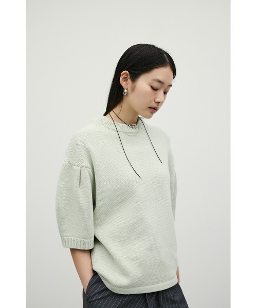 STYLEMIXER(スタイルミキサー)の「フォルムスリーブミドルニット(ニット/セーター・レディース・ミント/アイボリー/ネイビー・FREE)」の13枚目の写真