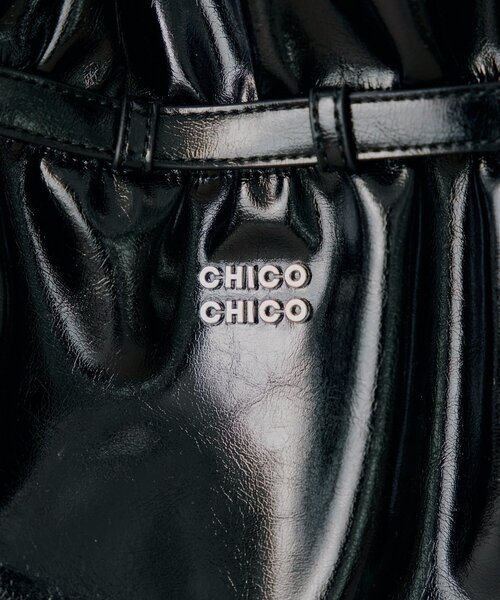 Chico(チコ)の「ギャザーデザインベルトトートバッグ(トートバッグ・レディース・ブラック/アイボリー/ブラウン・FREE)」の10枚目の写真