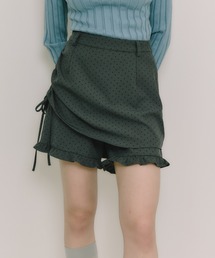 layered frill mini pants / 巻きスカート風ショートパンツ