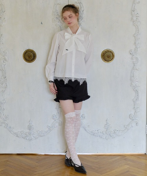 idem(イデム)の「layered frill mini pants / 巻きスカート風ショートパンツ(その他パンツ・レディース・その他/グレー/ブラック・FREE)」の16枚目の写真