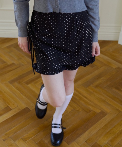 idem(イデム)の「layered frill mini pants / 巻きスカート風ショートパンツ(その他パンツ・レディース・その他/グレー/ブラック・FREE)」の21枚目の写真