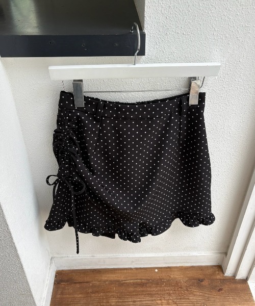 idem(イデム)の「layered frill mini pants / 巻きスカート風ショートパンツ(その他パンツ・レディース・その他/グレー/ブラック・FREE)」の20枚目の写真