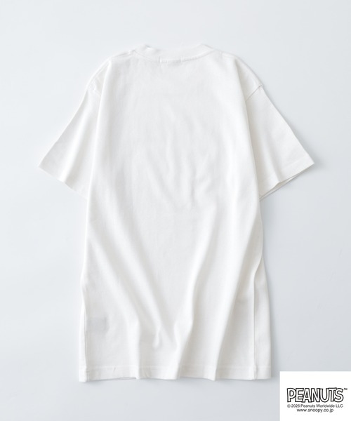 PEANUTS(ピーナッツ)の「PEANUTSロックバンド半袖Tシャツ(Tシャツ/カットソー・メンズ・ブラック/ホワイト系/オフホワイト/ブラック系・M/L/LL/S)」の12枚目の写真