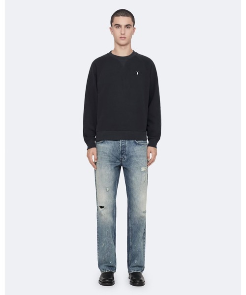 ALLSAINTS(オールセインツ)の「HARLOW RAMSKULL RAGLAN SWEATSHIRT | HARLOW ラムスカル ラグラン スウェットシャツ(スウェット・メンズ・ブラック・S/M/XS/L)」の2枚目の写真