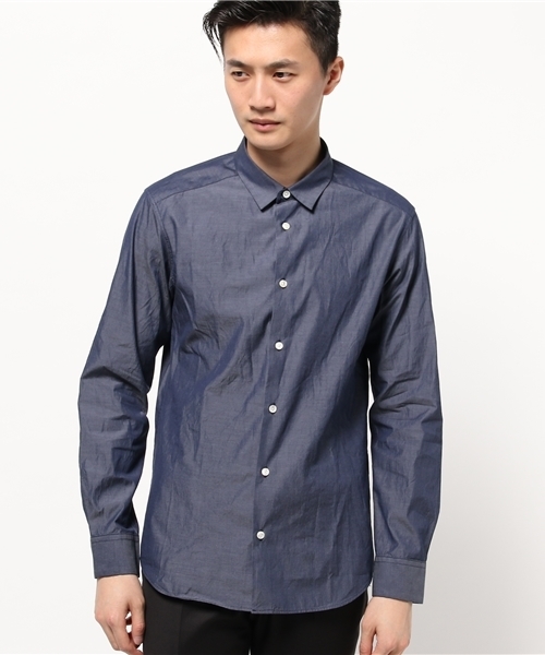 MYSELF ABAHOUSE(マイセルフアバハウス)の「プレーンシャツ(シャツ/ブラウス・メンズ・ネイビー/ダークブルー/ブルー/ホワイト・LARGE/MEDIUM)」の1枚目の写真